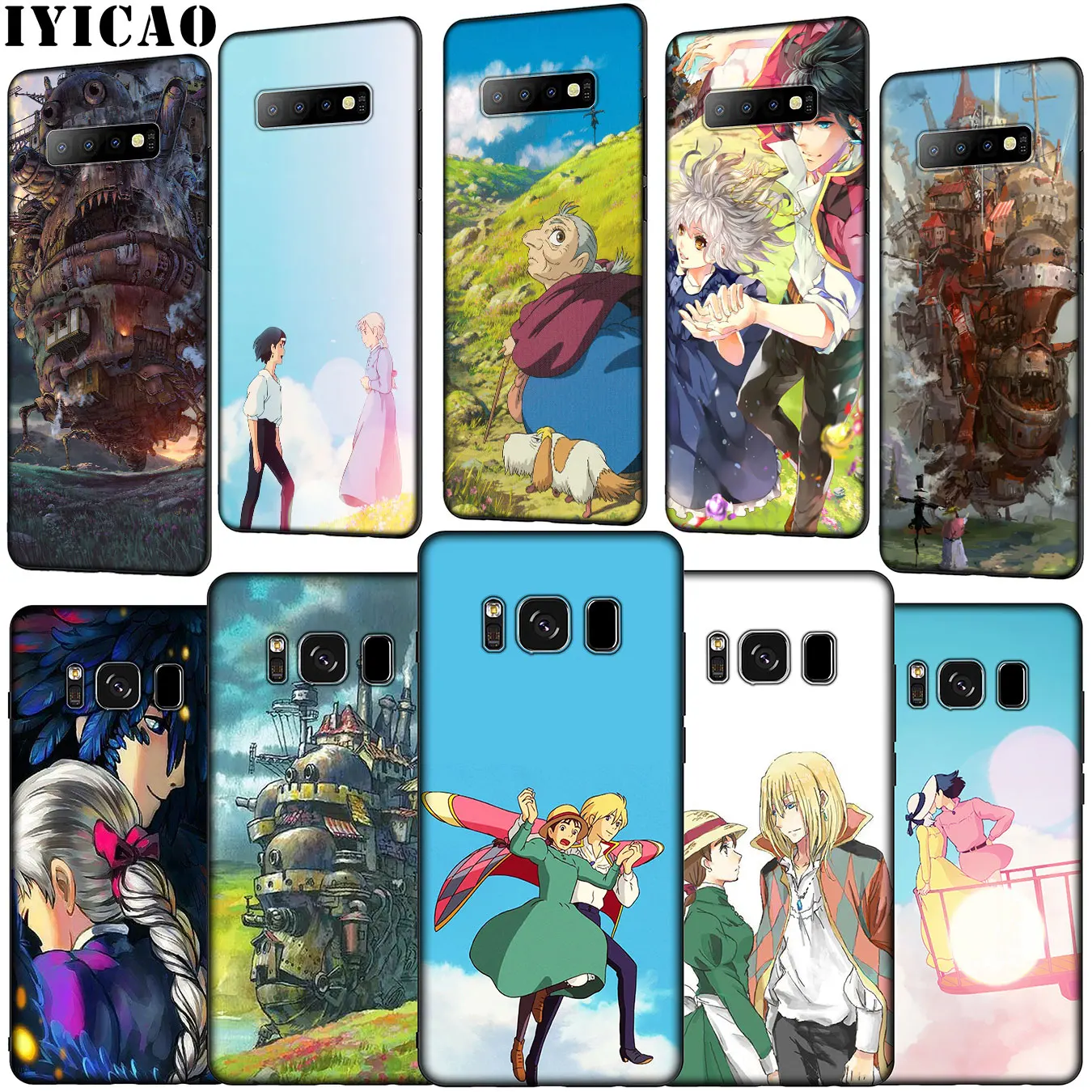 Чехол для телефона IYICAO Howl's Howls мягкий чехол с подвижным замком Samsung Galaxy S20 Ultra S10