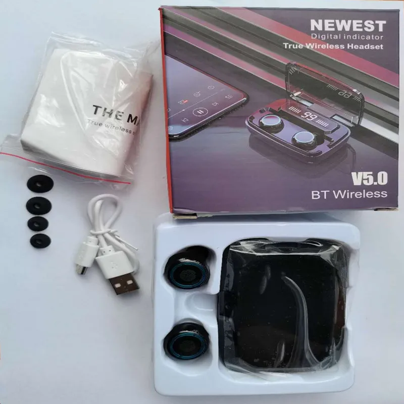 Новый M11 Bluetooth гарнитура с Аккумуляторы для микрофона Дисплей Беспроводной