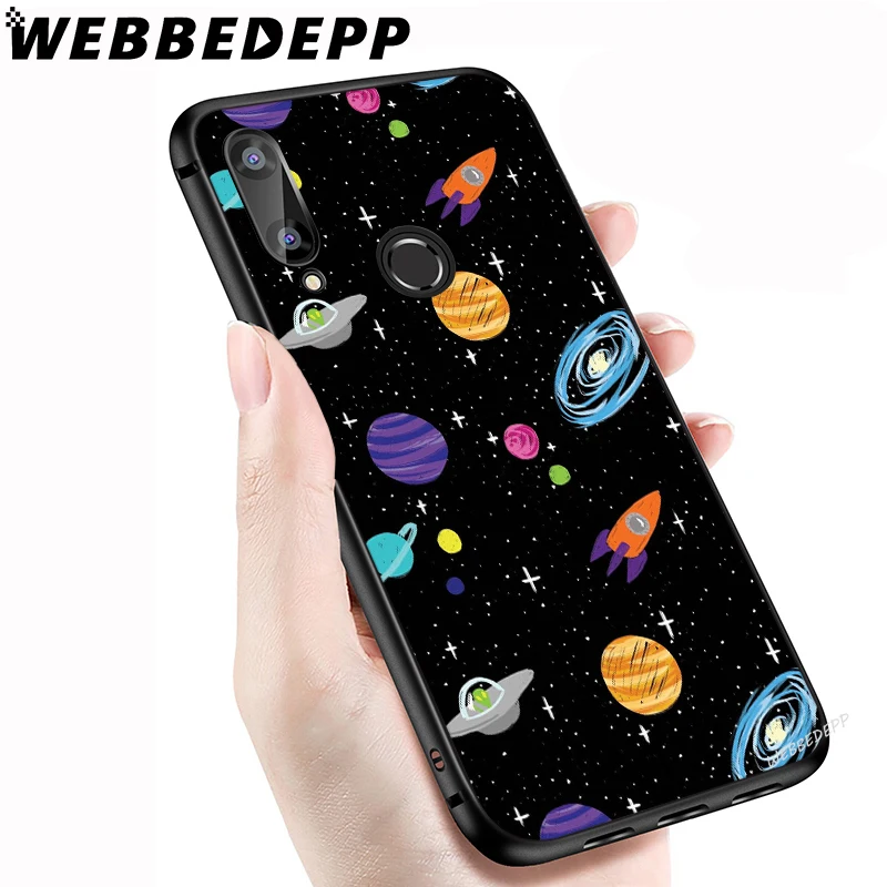 Мягкий чехол WEBBEDEPP Moon звезды планета для Xiaomi Redmi GO Note 4 4X5 6 pro 5A Prime 7 8 Pro