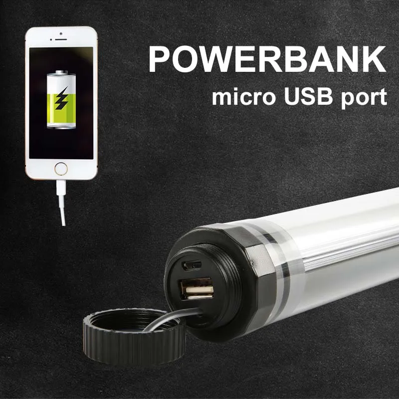 Водонепроницаемый кемпинговый светильник IP68 Водонепроницаемость USB Перезаряжаемый фонарь с настройкой яркости аварийный кемпинговый тент светильник для всплывающей палатки