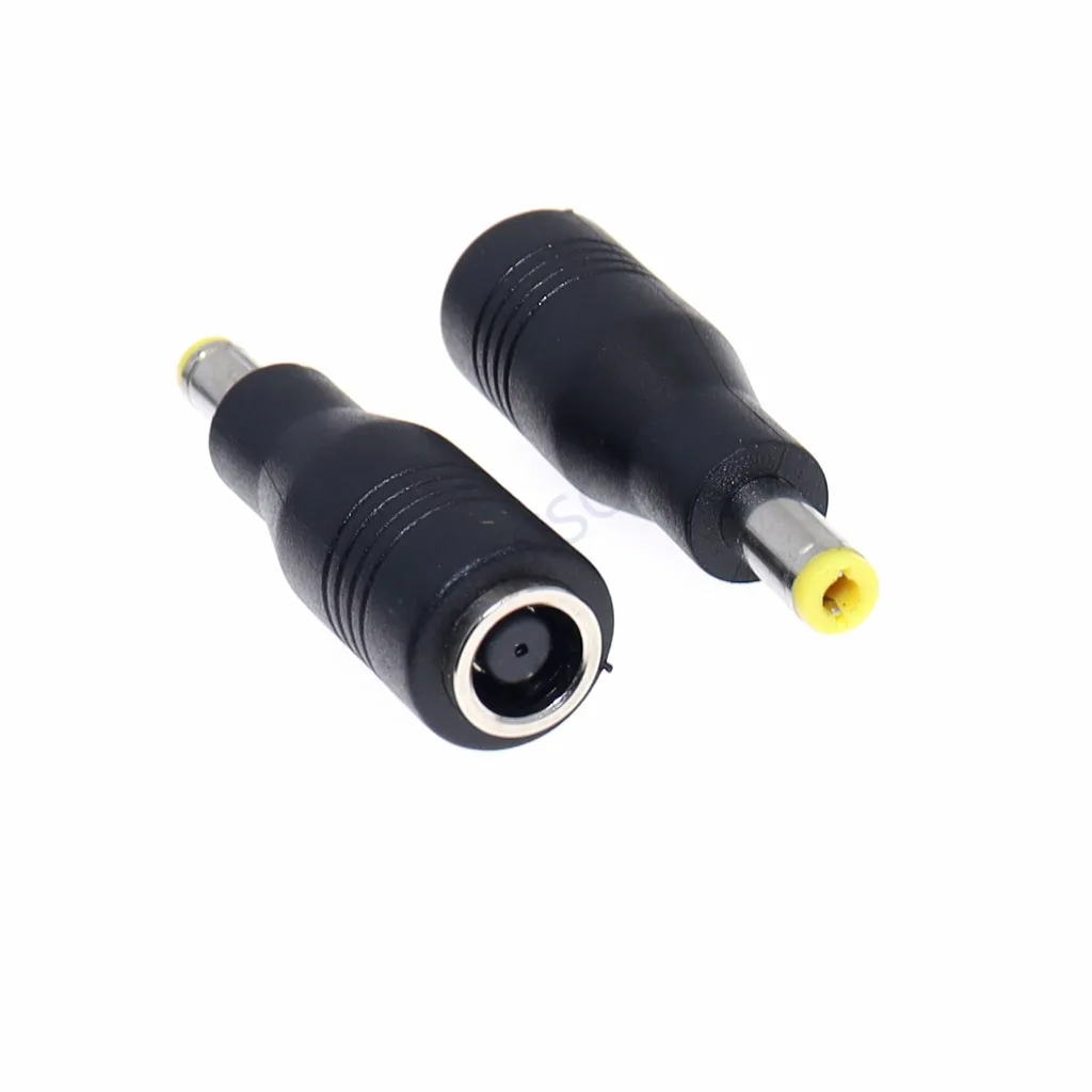 Power Plug Adapter DC 7.4x5.0mm Female to 5.5x2.5mm Power Adapter Plug Converter Laptop Charger Connector Jack for Asus Toshiba Notebook Adapter Power Socket Adapter Conversion Plug Plug Conversion Socket Wall Charger Adapter Universal Socket Adapter