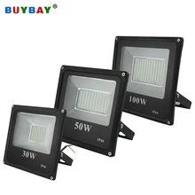 BUYBAY бренд 100 Вт светодиодные лампы-прожекторы 220 В 10 Вт 30 Вт 200 Вт Открытый Светодиодный отражатель лампа 150 Вт прожектор светодиодный прожектор Exterieur