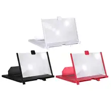 Telefoon Screen Vergrootglas Versterker Pull-Out Ontwerp Draagbare Video Vergroter Vergrootglas Horloge 3d Films Smart Telefoon Houder