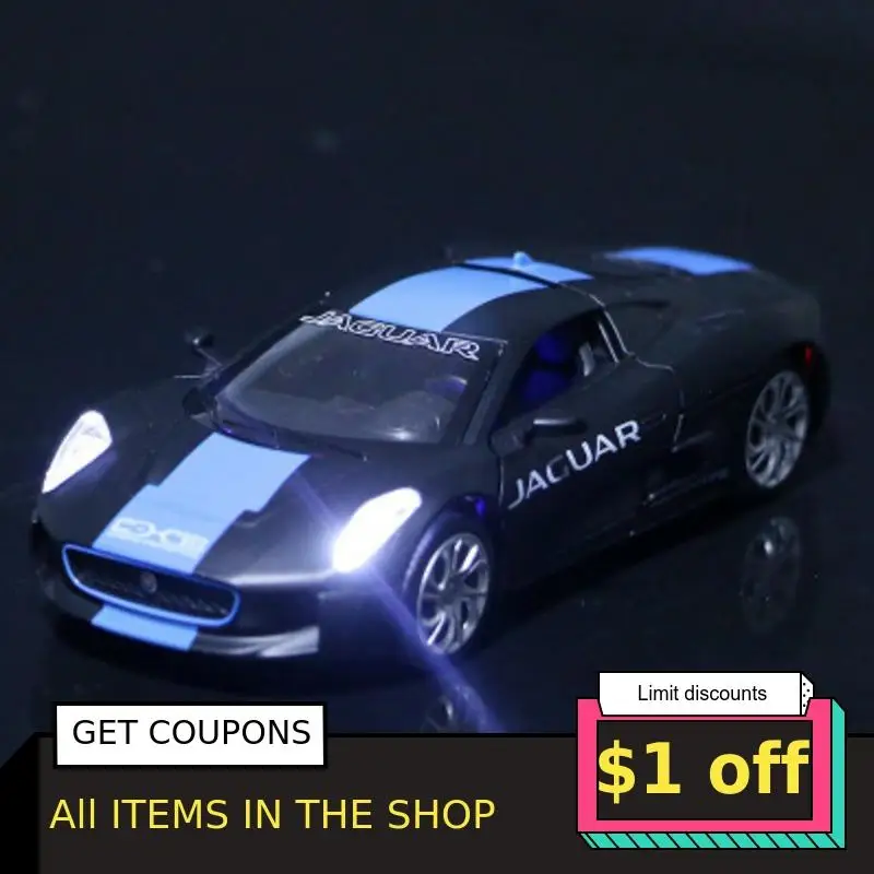 1:32 Сплав Diecasts автомобили Jaguar C XT5 Ghost Party модель автомобиля Супер спортивный