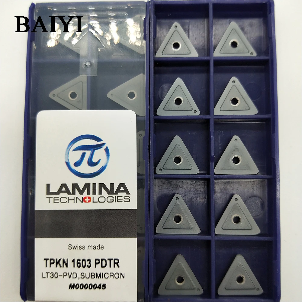 10 шт. TPKN 1603 PDTR вставки из карбида цемента TPKN1603 PDTR CNC режущее лезвие токарный станок инструмент специальная сталь/чугун