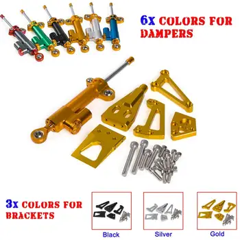 

Steering Damper with Mounting Kit With Bracket For Kawasaki ER-4N ER-4F ER 4N 4F ER4N ER4F 2009-2011 Aluminum Motorcycle Cover