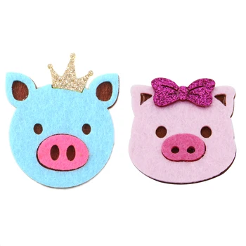 

David accessories Pig Non-woven Patch Hair Accessories Headdress Headband Decoration DIY Hair Bow,20Yc11934