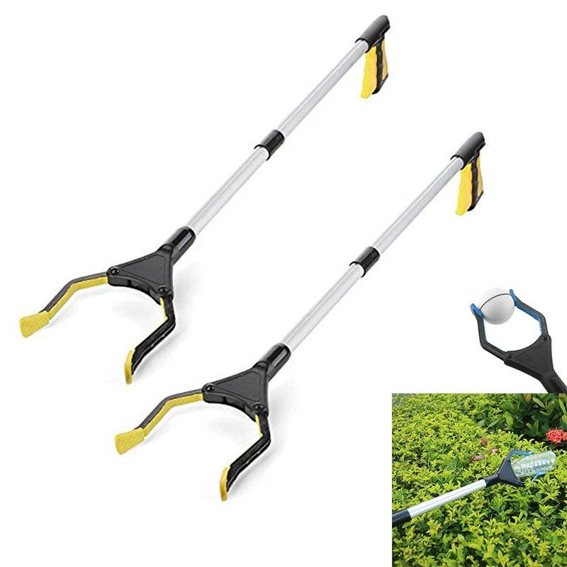 

2pack 32inch Foldable Garbage Pick Up Tool Grabber Reacher Stick Reaching Grab Extend Reach Folding Grabber Pick Up Tool
