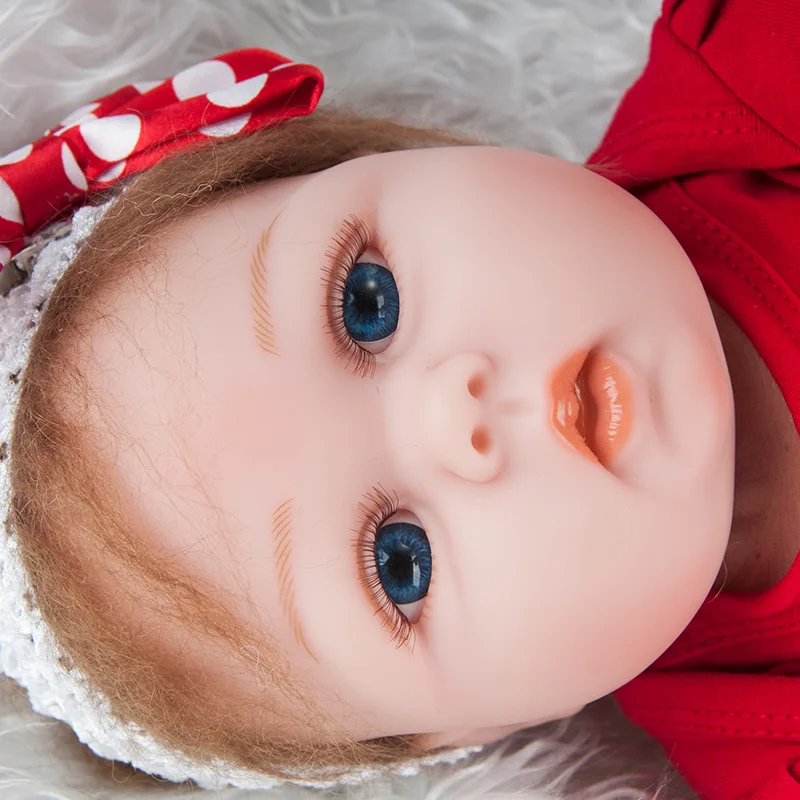 Красный киноплёнка моделирование Reborn Baby 48/60 см, силиконовые перерожденные куклы моделирования мягкие детские Reborn Baby Doll эмулированный куклы игрушка
