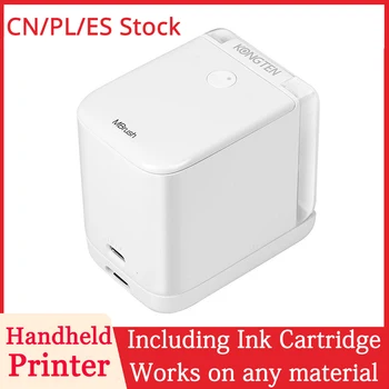 

In Stock KONGTEN Mbrush Mobile Color Printer Handheld Portable Printer with Cartridge WIFI USB Connection 6 Hours Working Time