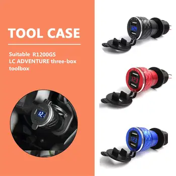 

Motorcycle Dual USB Fast Charger Socket Adapter Motorcycle Dual USB Charger DIN Socket 4.2A Voltmeter Motorcycle Accessories