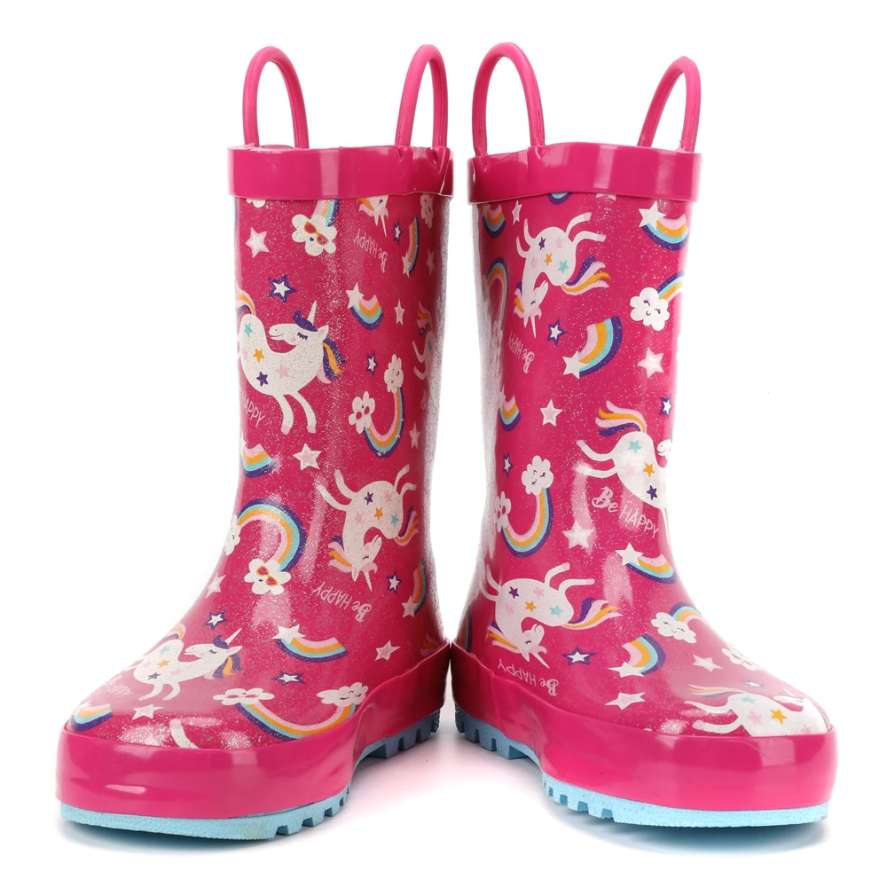 Unicorn Rainbow Pattern Rain Boots