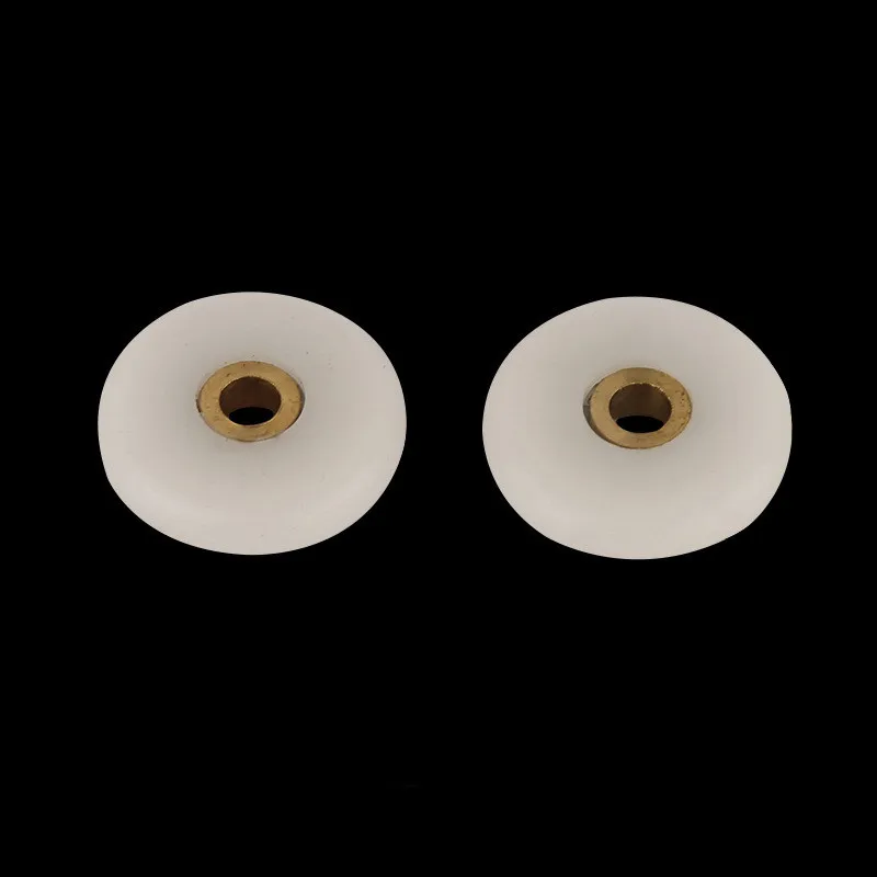 Shower Door Rollers Sliding Door Roller Shower Room Pulley Accessories 8pcs/lot Diameter 23mm/25mm Fasteners Bathroom Bearing Door Runner 5mm hole distance