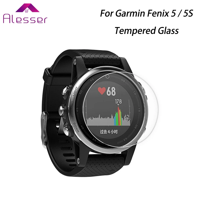 Защитная пленка из закаленного стекла Alesser для часов Garmin Fenix 5 защитная экрана