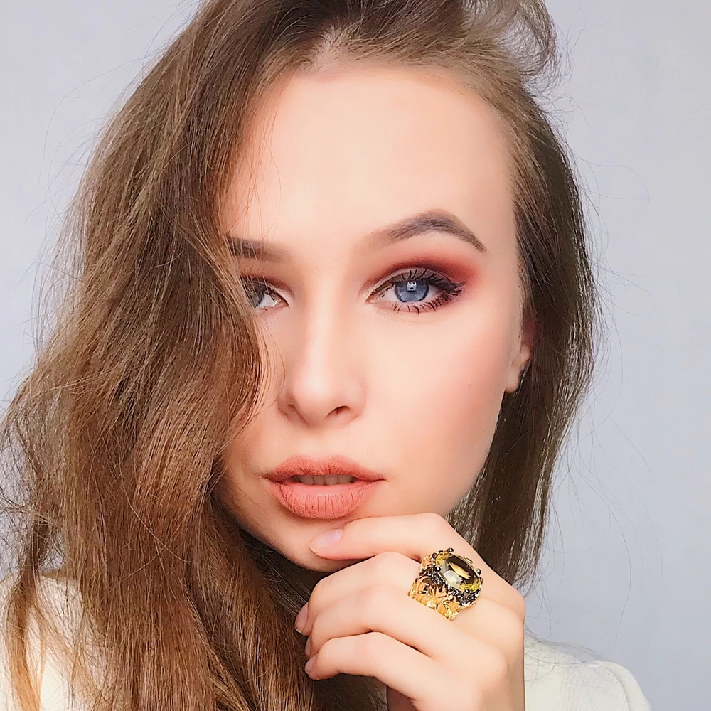 Cena Dreamcarnival 1989 duże potężne Chunky pierścienie dla kobiet ślub zaręczyny Radiant Cut cyrkon złoty czarny gorący wybrany WA11750