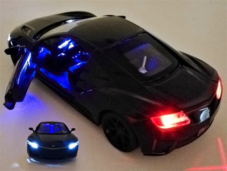 Caipo 1 чем 32 модель honda Acura ou ge NSX спортивный автомобиль сплав модель автомобиля звук и свет воин