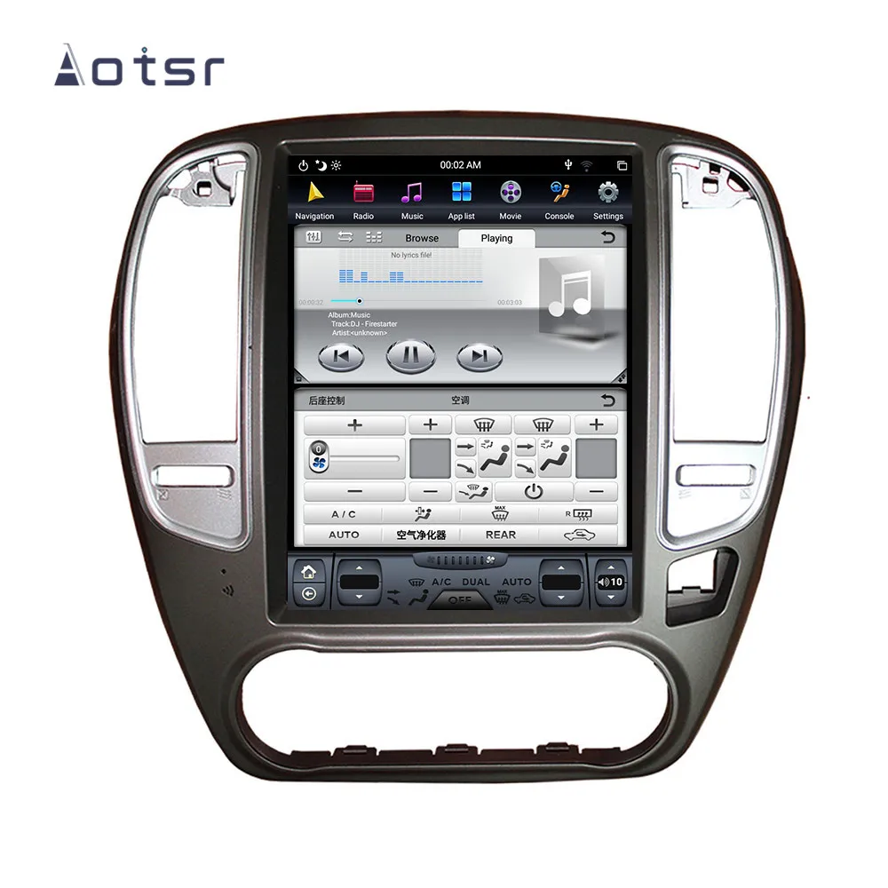 Top Aotsr Tesla 10.4“  Vertical screen Android 8.1 Car DVD Multimedia player GPS Navigation For NISSAN SYLPHY 2005-2012 carplay Wifi 4