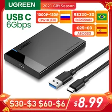 Ugreen — Boîtier pour disque dur SATA 2.5 vers USB 3.0, pour SSD, type C 3.1