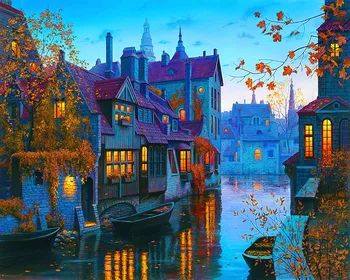 

Frame 40x50cm Venice Diy Painting By Numbers Kit Modern Wall Art Picture By Numbers Acrylic Paint On Canvas For Home Art