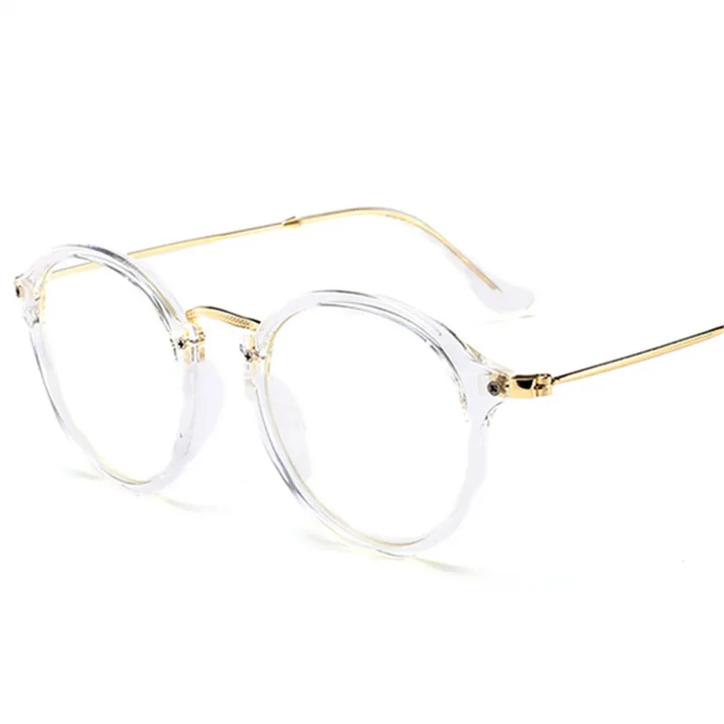 NYWOOH, прозрачные оптические очки для женщин и мужчин, круглые оправы для очков, винтажные металлические очки
