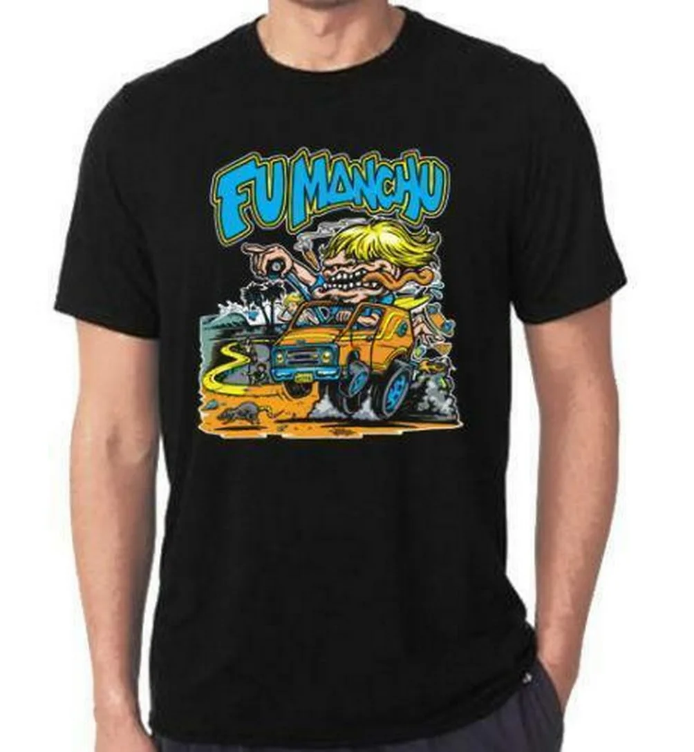 Новый логотип фу маньчжу плакат США размер футболка S M L XL 2XL Xxxl Zm1 Diy pritted | Мужская