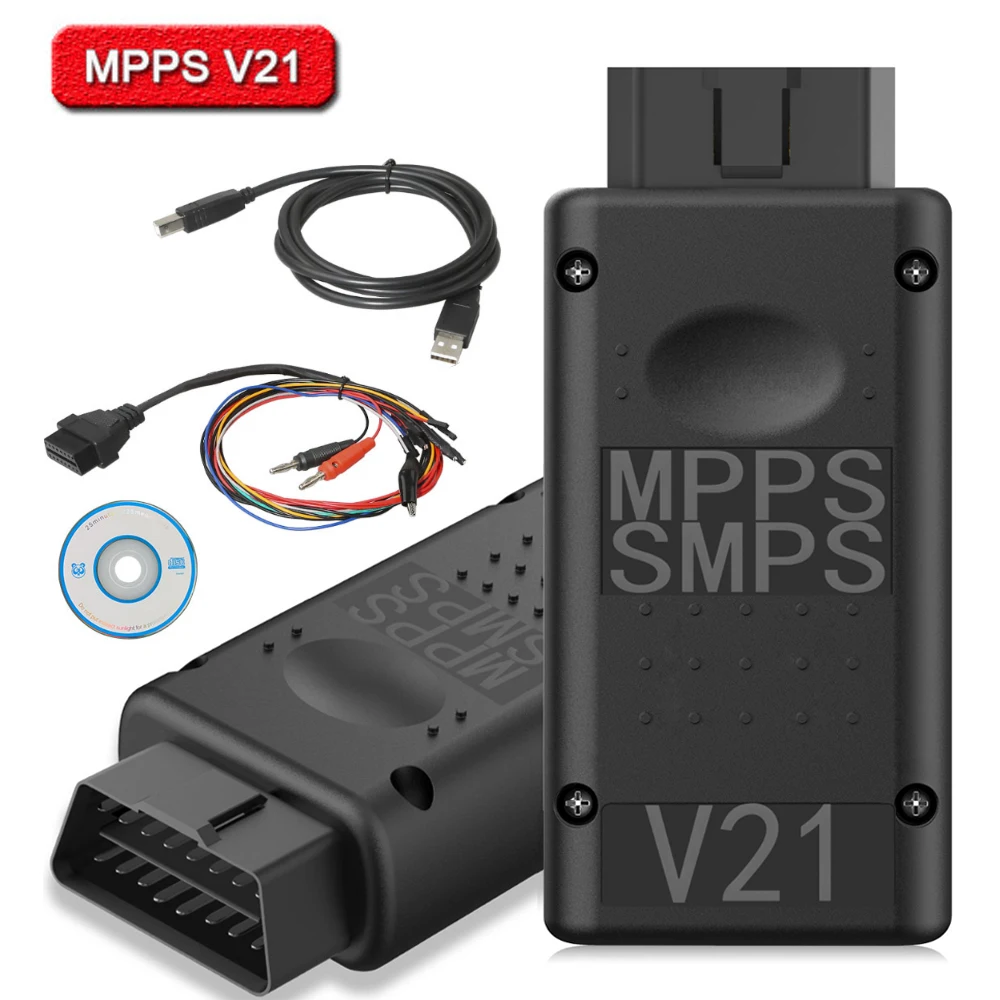 MPPS V21/V18/V16 ЭБУ чип инструмент настройки K CAN проблесковый маячок для EDC15 EDC16 EDC17 Inkl