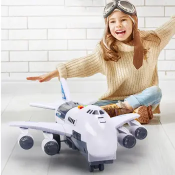 

Simulation Track Inertia Music Airplane Light Airplane Toy Early Plane Model