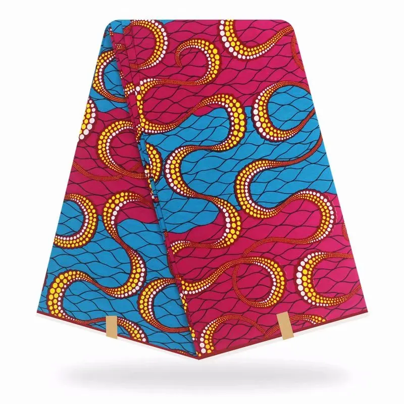 Анкара Африканский воск ткань с принтом для платьев африканская ткань Анкара ткань настоящая парафинированная ткань с Африканским принтом ткань H190925