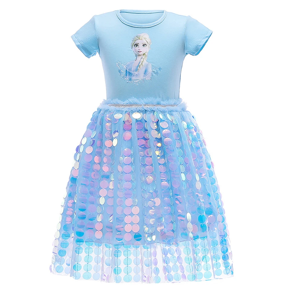 Vestidos de lentejuelas de Frozen para niñas, Anna y Elsa, disfraz de  unicornio para niñas, vestido de fiesta de cumpleaños para adolescentes| |  - AliExpress