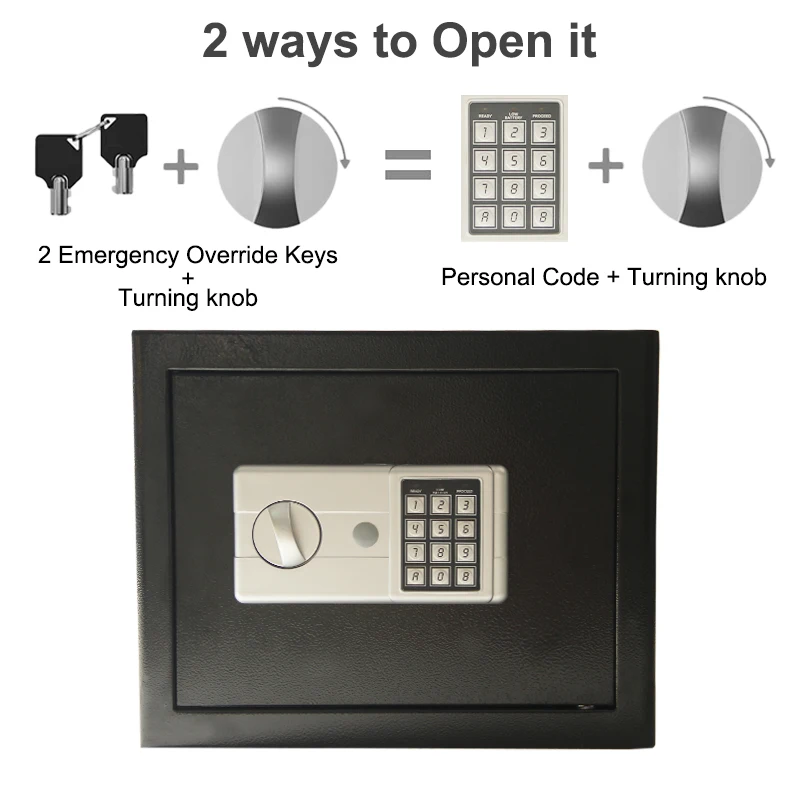 Digital Password Safe Box 370*310*300mm Household 9.5kg Steel Safes Money Bank Safety Security Box Keep Cash Jewelry Or Document