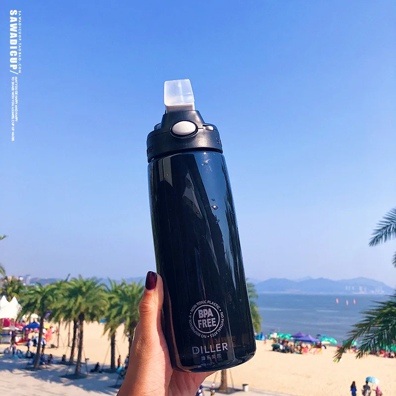 Creative Sports Large Capacity Plastic Bottle Fitness Pipette Bottle with Hand-held Portable - Цвет: A