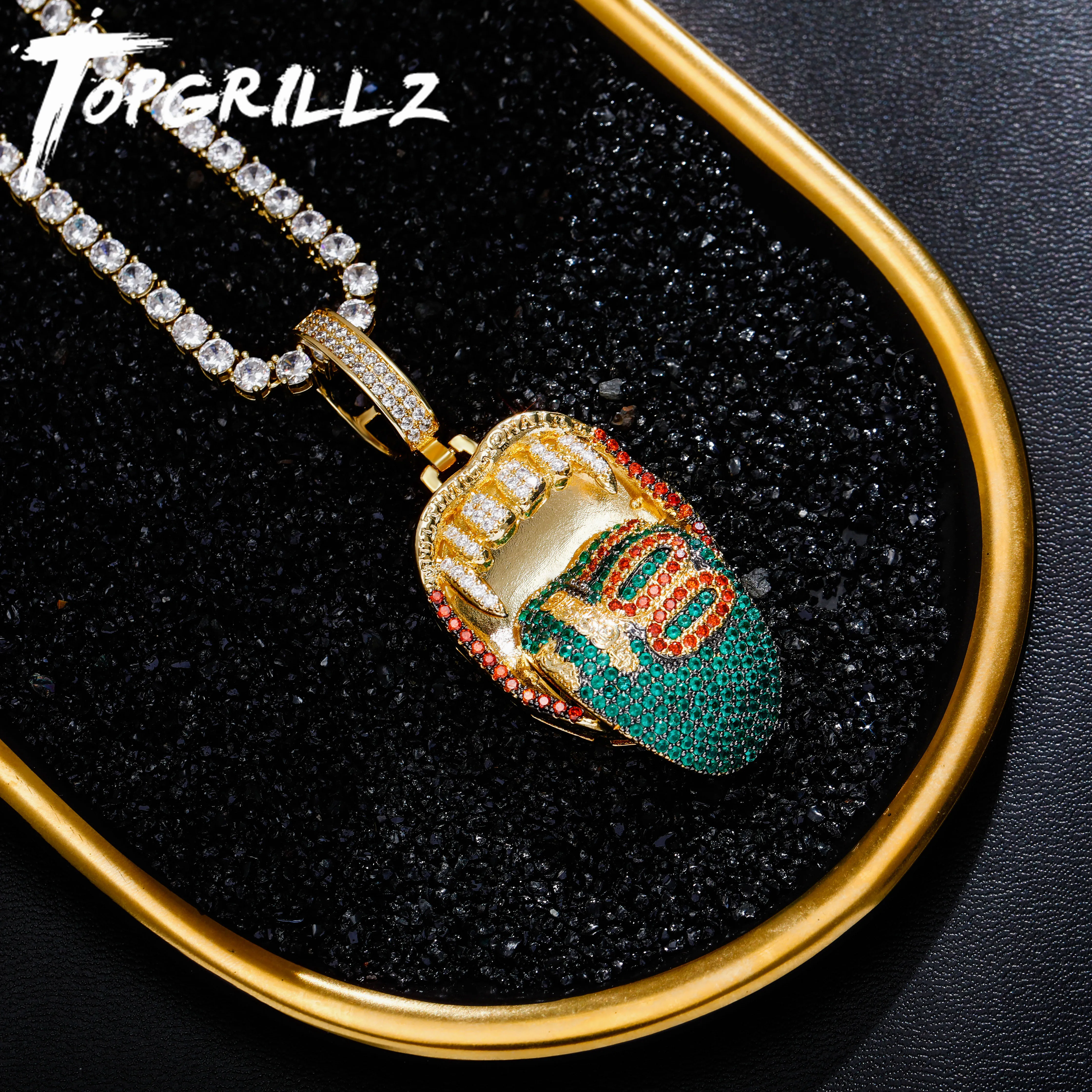 Unisex Iced Out Juice Wrld Necklace 