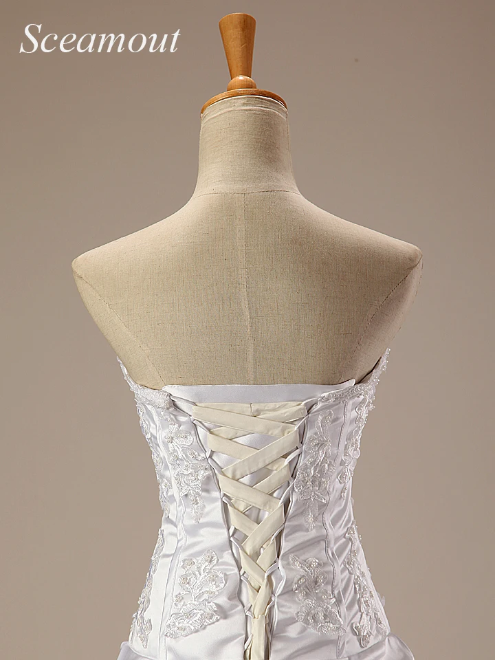 Новое Белое украшенная бисером тафта бальное платье свадебное платье vestido de noiva Свадебные платья Robe De Mariage casamento