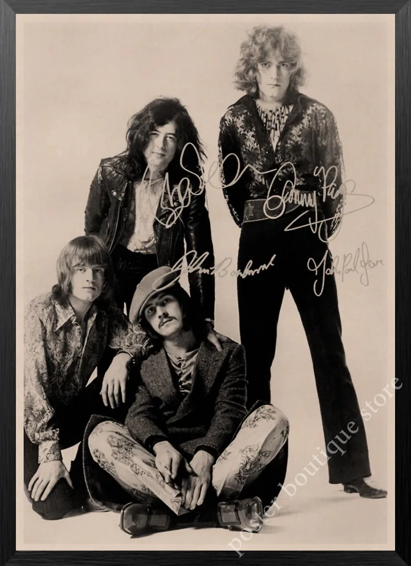 Led Zeppelin рок-н-РОЛ постер, Jimmy страница, Роберт Плант винтажные наклейки домашний Декор наклейки на стену девять процентов/4