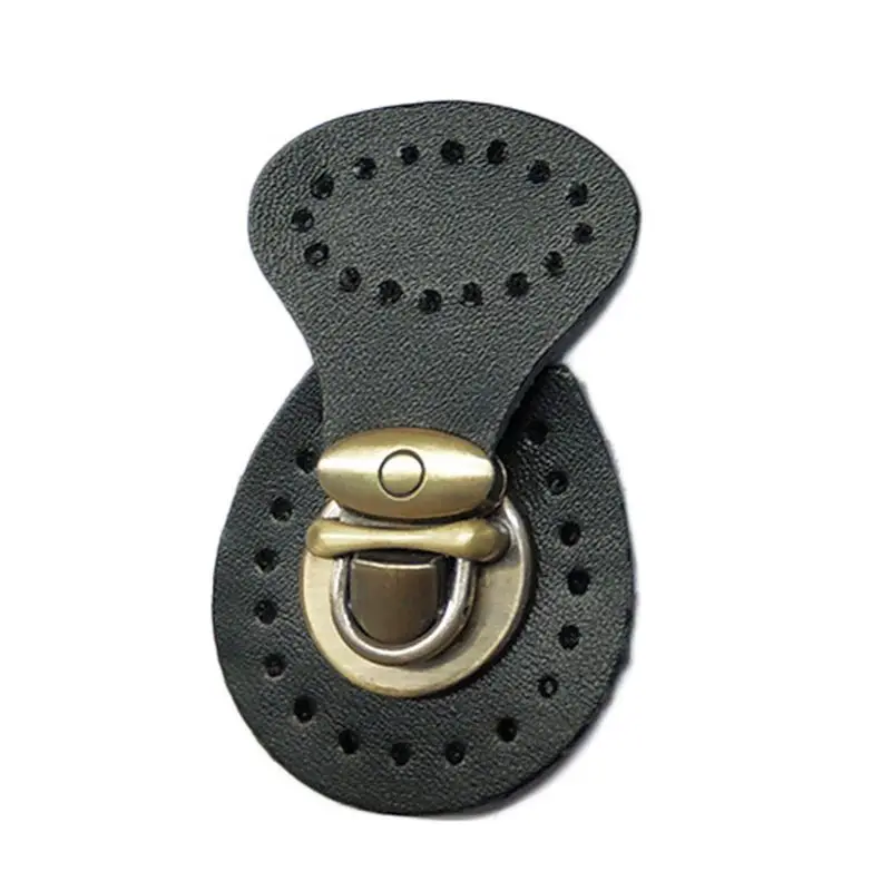  Bag Clasp Catch，Replacement Leather Bag Lock Button Fasteners  Snap Buckles Handmade Bag DIY Clasp Handbag Bag Accessories (Color :  Black-Soul Eater1, Size : 10 x 4.5 cm) (Color : 3pack) : Everything Else