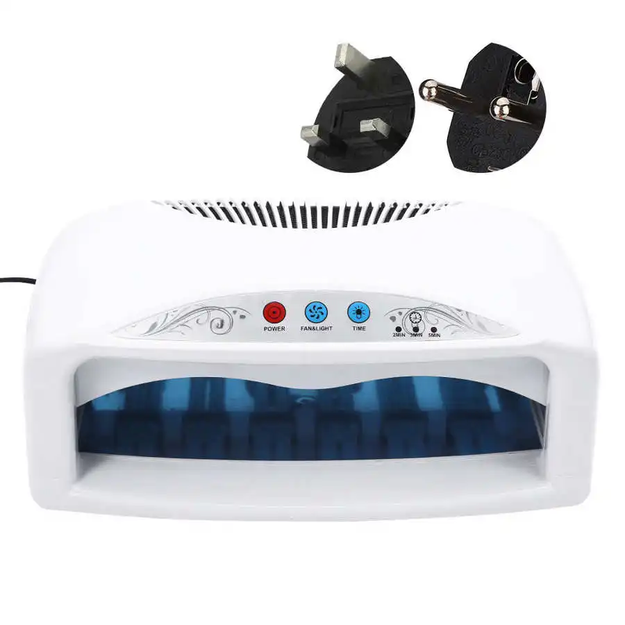 54 Вт УФ Сушилка для ногтей светильник Быстросохнущий Гель лак с таймером