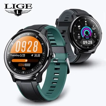 LIGE новые умные часы для мужчин и женщин полный сенсорный экран для сердечного ритма Монитор артериального давления спортивные фитнес-часы для Android IOS