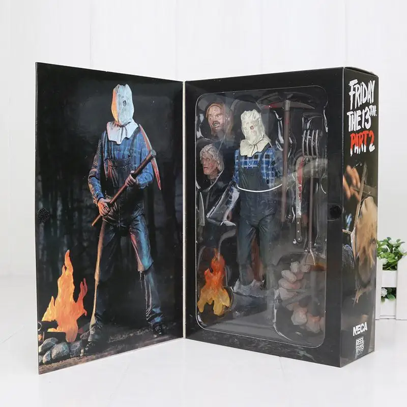 18 см NECA Horror Friday 13th Part 2 Jason Voorhees игрушки ПВХ Фигурки Коллекционная модель игрушки куклы - Цвет: 6-in box