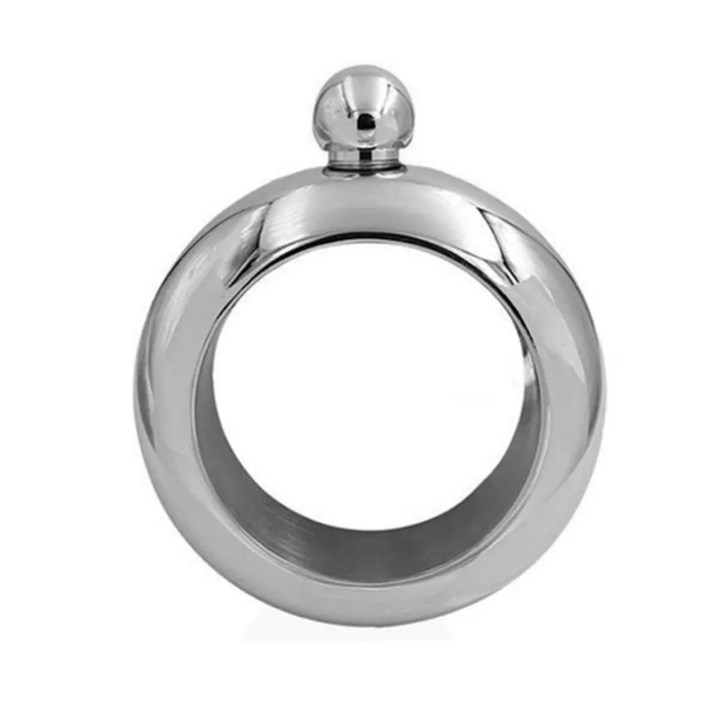 

2019 3.5oz/100ML Stainless Steel Jug Bracelet Unique Alcohol Hip Flask Funnel Bangle Delicate Whisky Bracelet Luxury Drinkware
