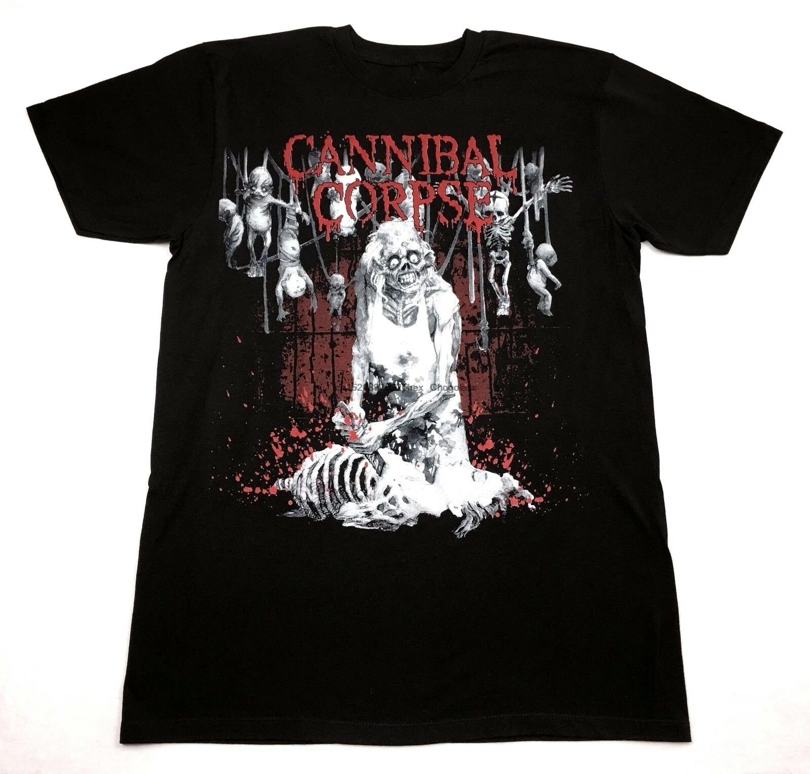 Футболка Cannibal с заготовкой трупа при рождении официальная Мужская Черная
