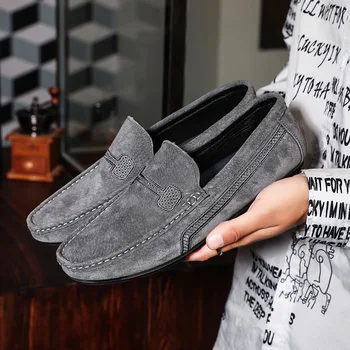 

Size 48 Men Casual Shoes Fashion Men Shoes Genuine Leather Men Loafers Moccasins Slip On Men's Flats Male Driving Shoes