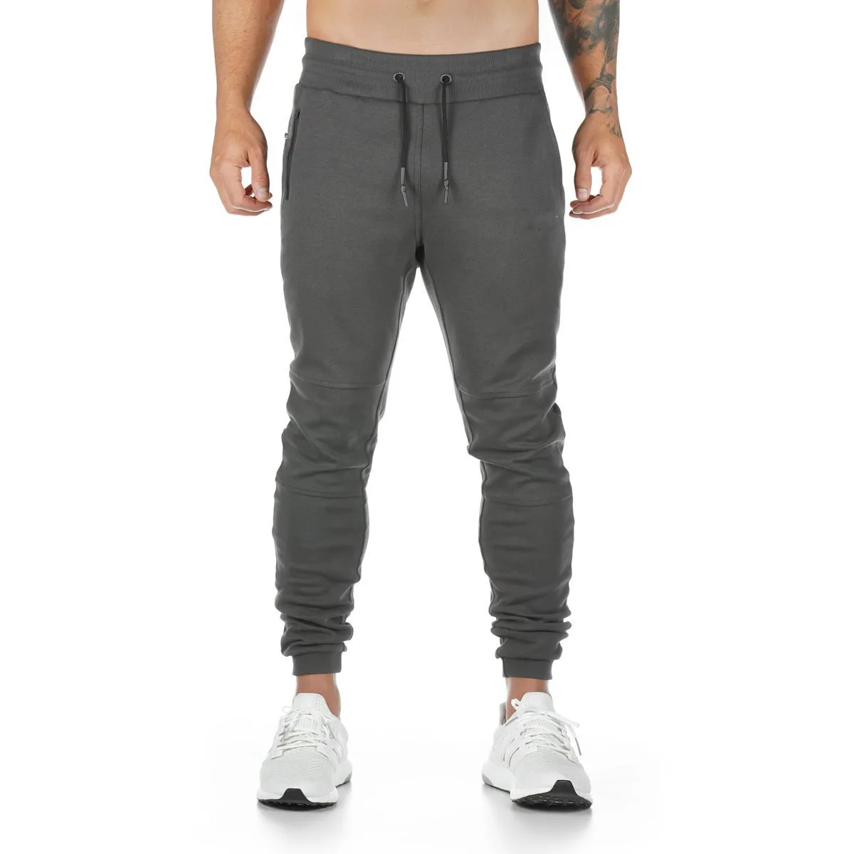 

2020 Sports Men Workout Skinny Sweatpants Jogger Running Joggers Fitness Pure Color Long Pants Men Gyms Pants Men Trousers 3XL