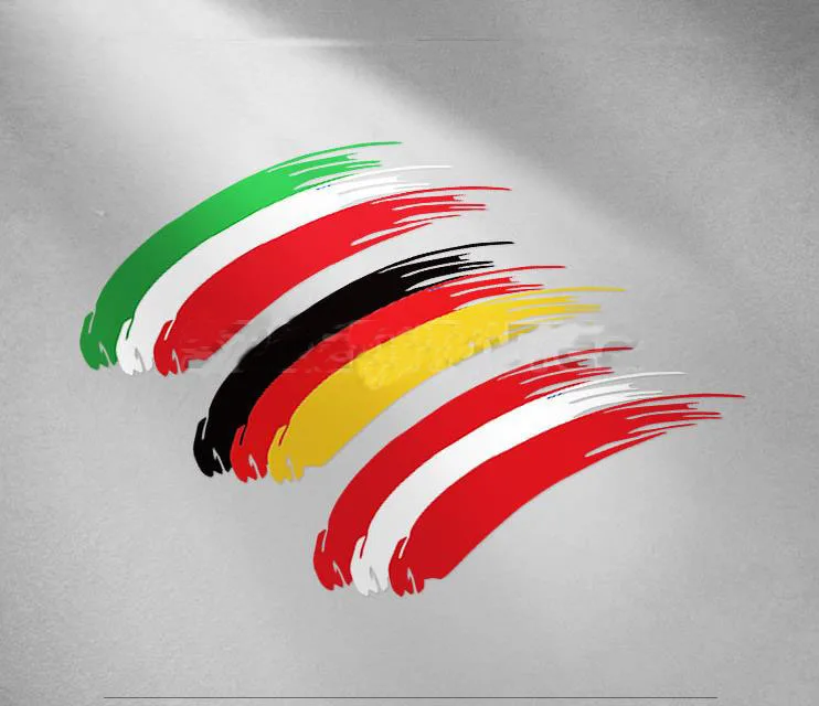 

Vinyl Graffiti Germany Italy Austria Russia Franch Country Flag Sticker Motorcycle Helmet Racing Decal Reflective For ATV VANS