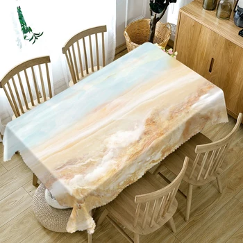 

Impression Landscape Painting Color Tablecloth Kitchen Dining Table Decor Home Rectangular Party Table Covers Drop Ship
