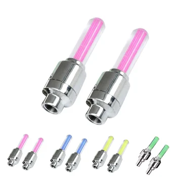 

2 Pcs/set Wheel Air Valve Cap Decor Light Car Motorcycle Bike Tire LED Lamp Tyre Decoration