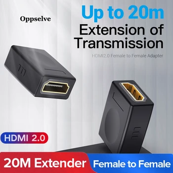 

Oppselve Mini HDMI Extender Female to Female Connector 4K HDMI 2.0 Extension Converter Adapter for PS4 HDMI Cable HDMI Extension