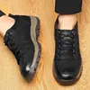 Leather Casual Men Shoes Comfortable Casual Walking Footwear Winter Boots Lac-up Vulcanize  3