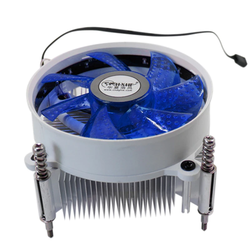 CPU Radiator LED Light Fan Desktop Computer Radiator Silent Alloy CPU Cooler 90 x 90 x 35 mm