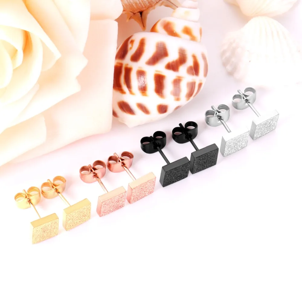 Маленькие серьги гвоздики LUXUKISSKIDS из нержавеющей стали 316L 4 пары/Лот оптовая