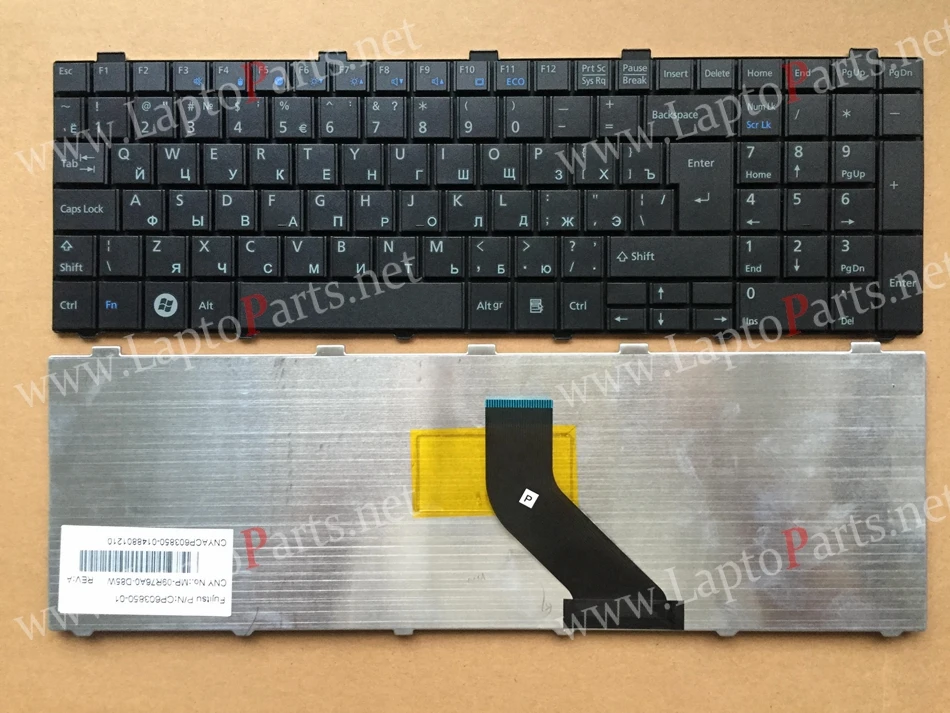 Новая русская клавиатура для Fujitsu Lifebook A530 AH502 AH530 A531 NH751 черная ноутбука |